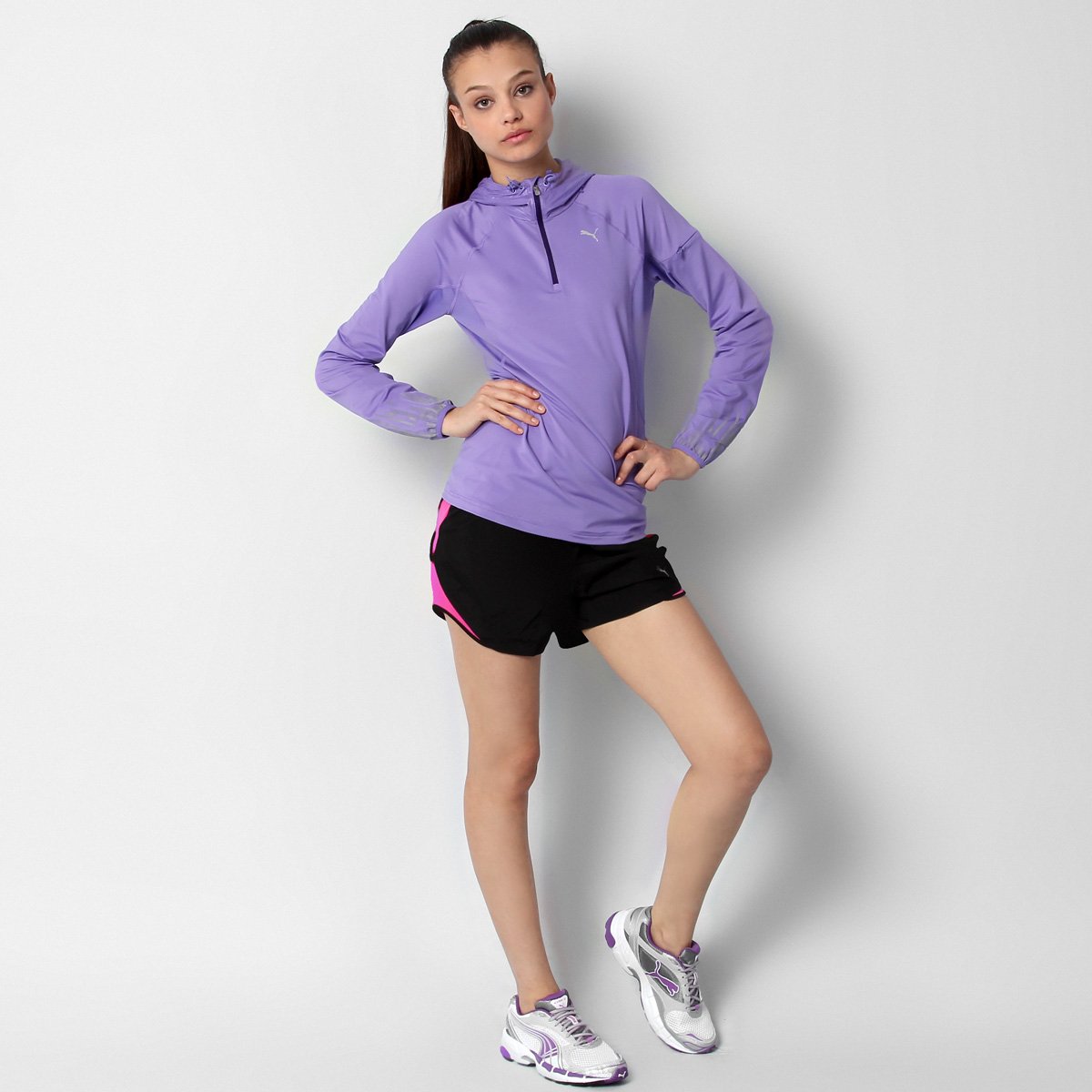 puma half zip moletom com capuz