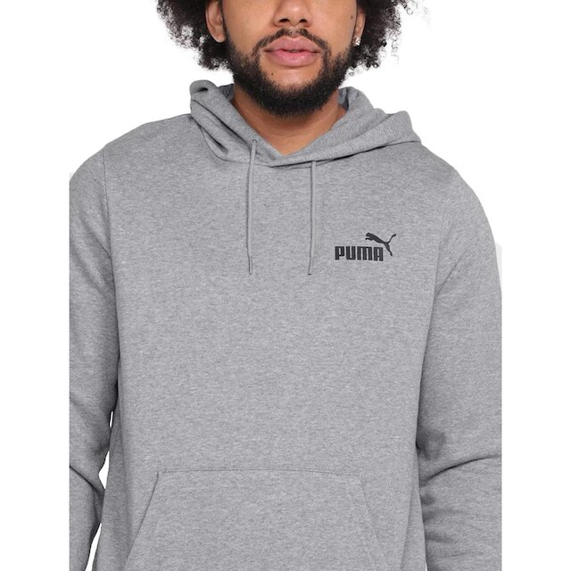 Moletom Puma Masculino Hoodie Essentials Small Logo Cinza Mescla