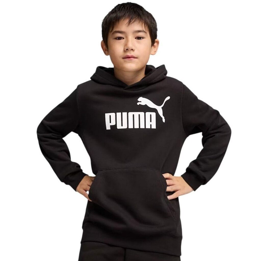 Moletom Puma No. 1 Logo Fleece Juvenil - Preto 11-12