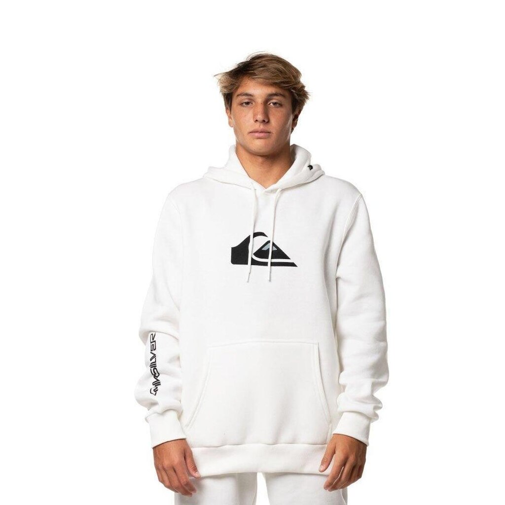 Moletom Quiksilver Canguru Fechado Comp Logo