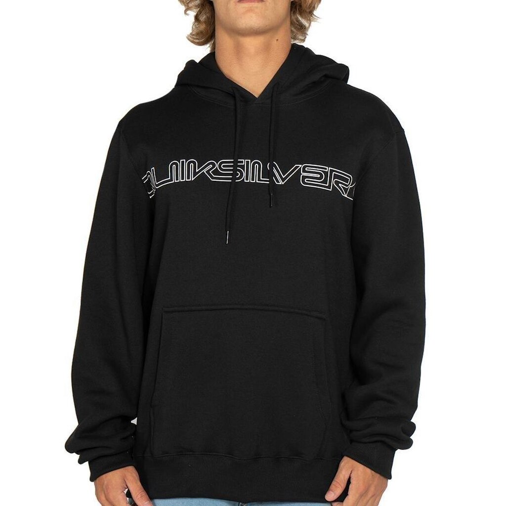 Moletom Quiksilver Canguru Word Block WT25 Masculino