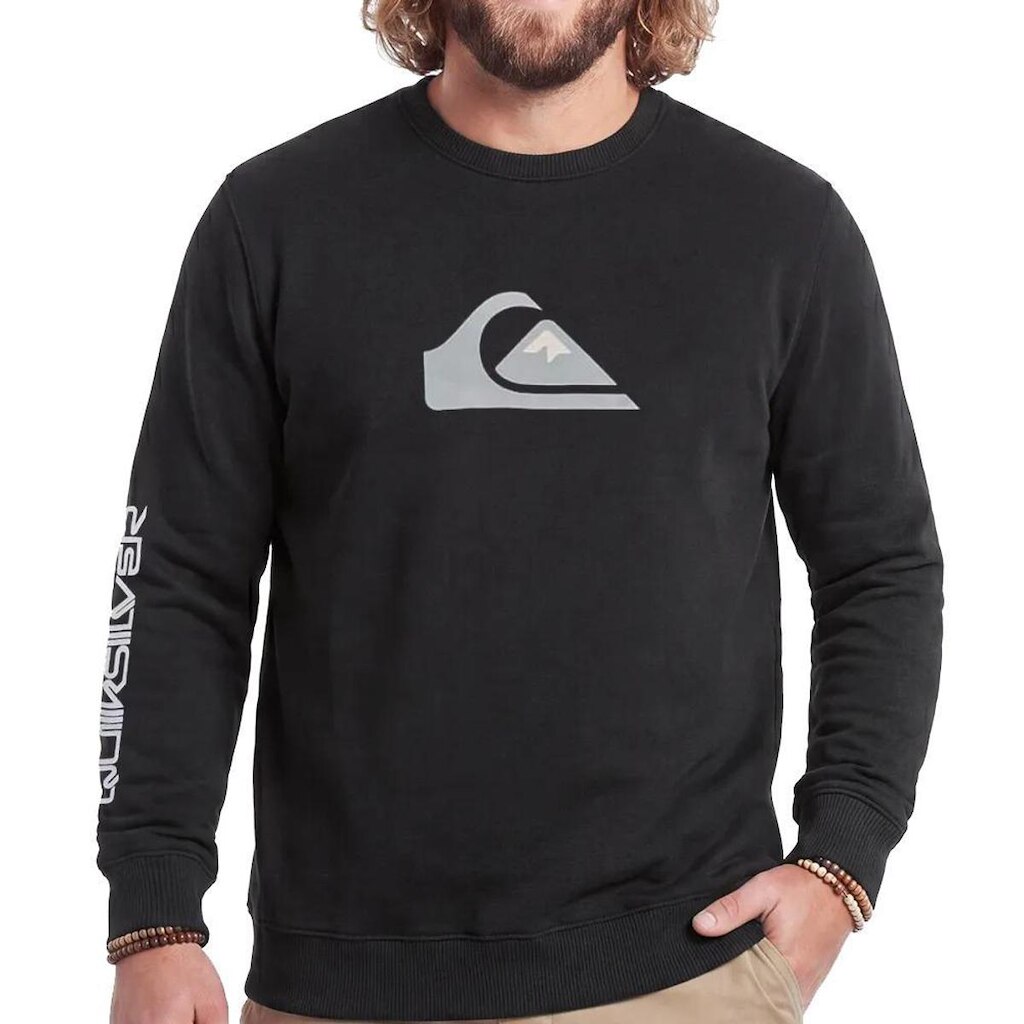 Moletom Quiksilver Careca Comp Logo PS WT26 Masculino