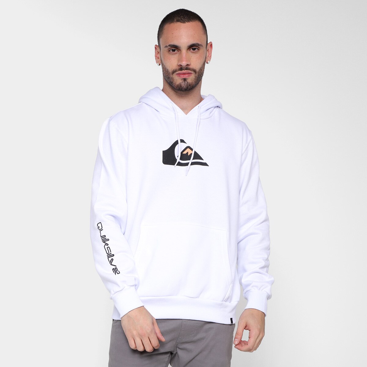 alpha industries nasa moletom com capuz grey