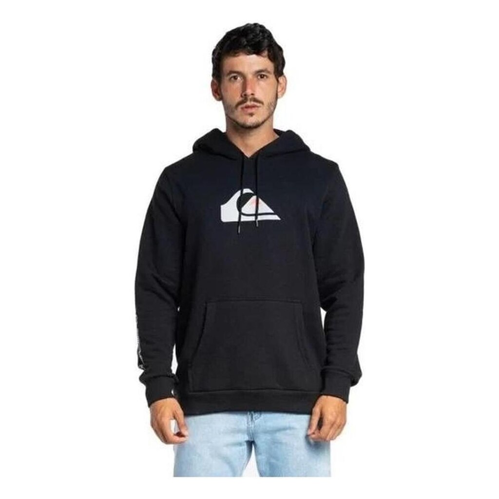 Moletom Quiksilver Fech Comp Logo Preto M