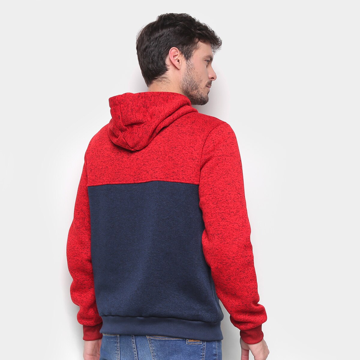 red moletom com capuz asos