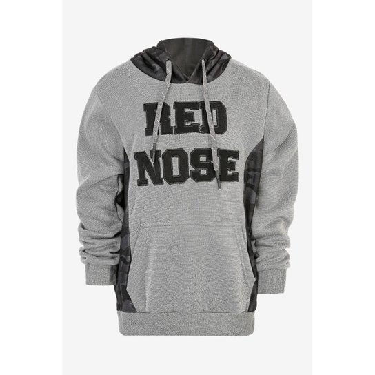 Moletom Red Nose Fechado Cinza - Cinza