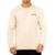 Moletom Rip Curl Brand Logo Crew Masculino - Bege+Preto