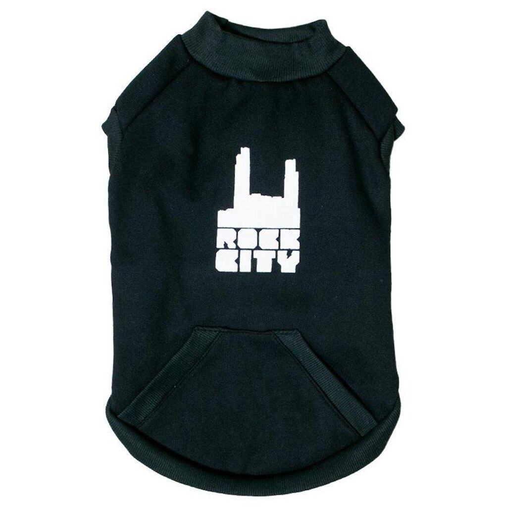 Moletom Rock City Para Cachorro Logo Preto
