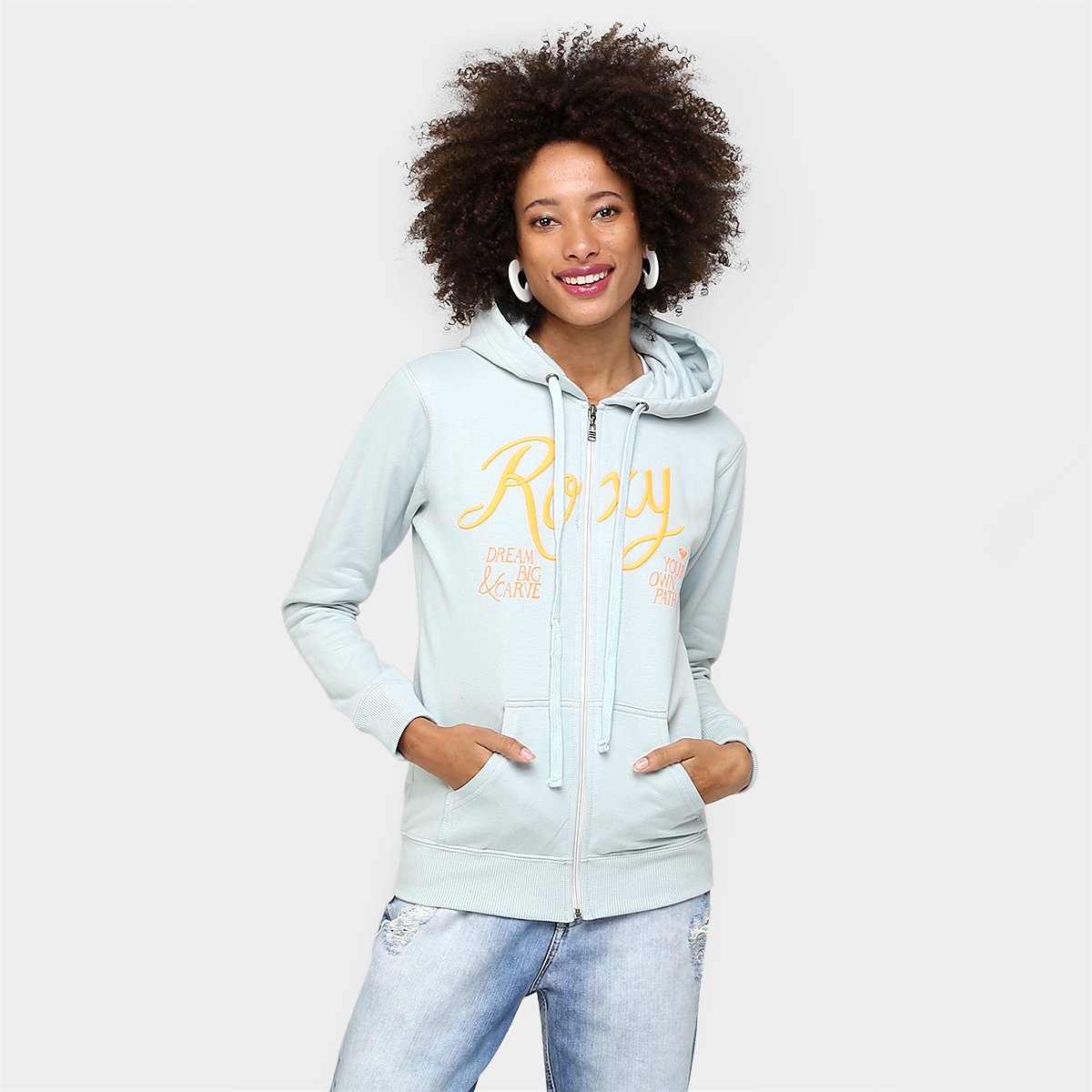 roxy shine your light moletom com capuz