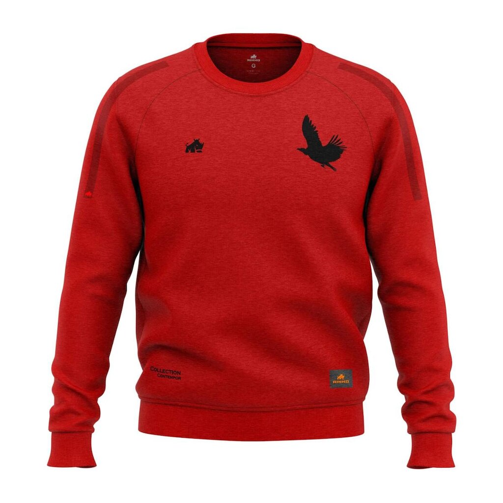 Moletom Rubro Peluciado Original Rinno Class Vermelho
