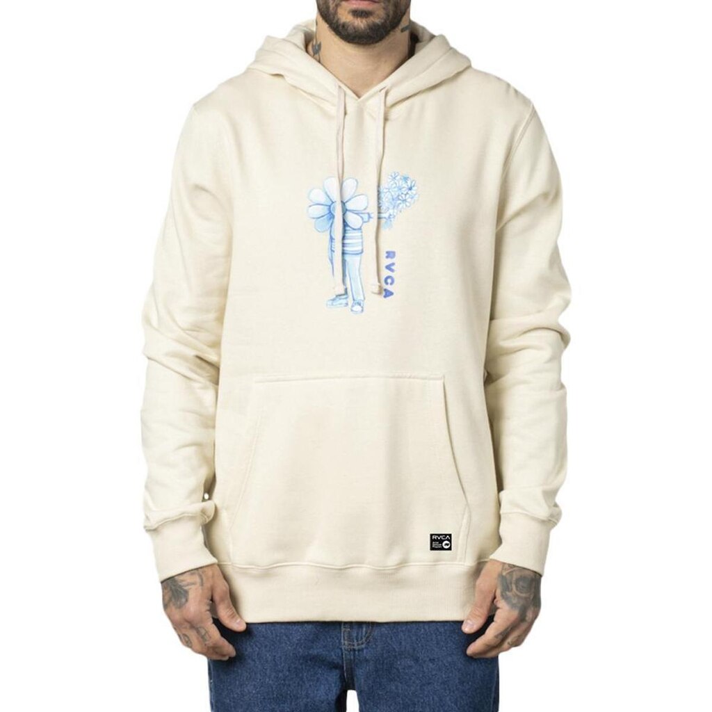 Moletom RVCA Canguru Flower Friend WT23 Masculino