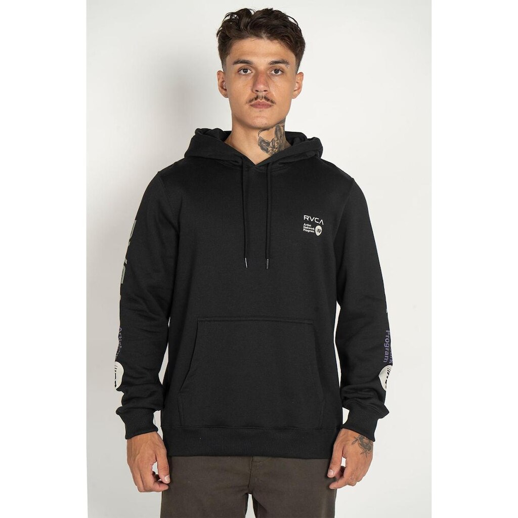 Moletom RVCA Fech Anp 270G Preto-Preto-M
