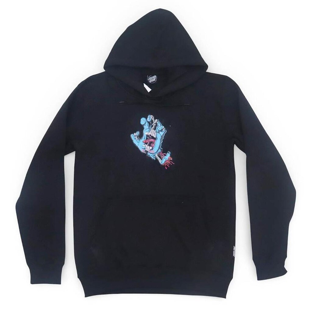 Moletom Santa Cruz Canguru Especial Torn Hand Pullover - Preto