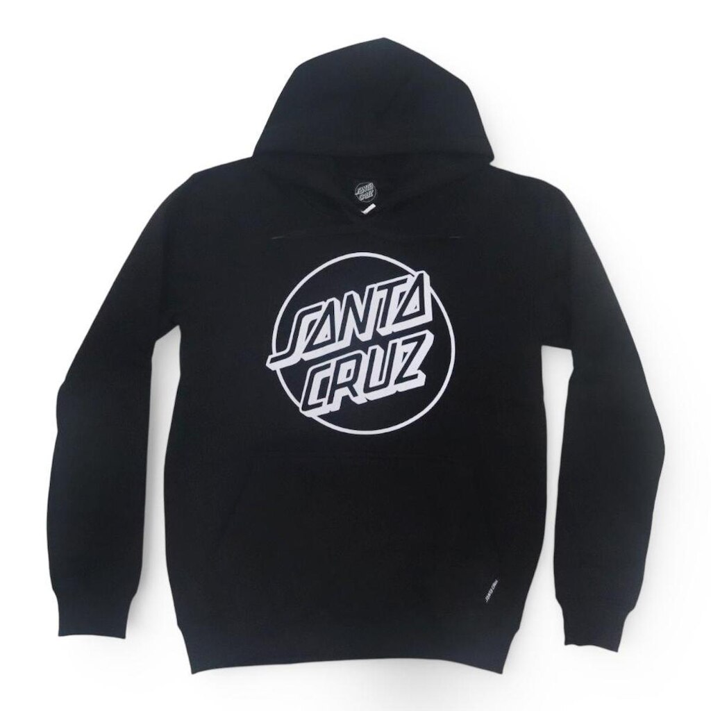 Moletom Santa Cruz Canguru Opus Dot Front - Preto