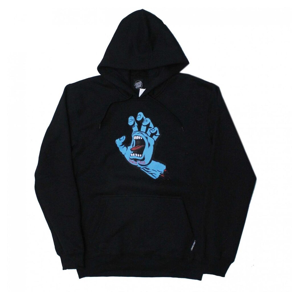 Moletom Santa Cruz Canguru Screaming Hand - Preto