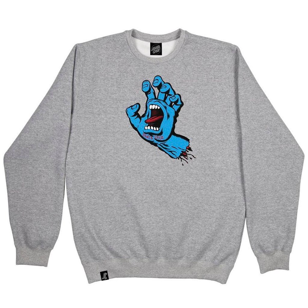 Moletom Santa Cruz Careca Screaming Hand Front WT23
