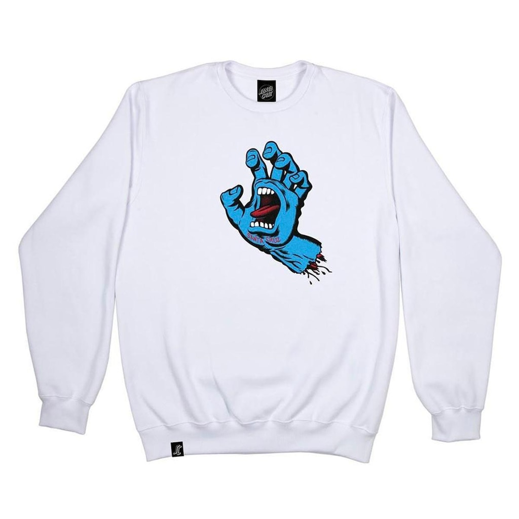 Moletom Santa Cruz Careca Screaming Hand Front WT23