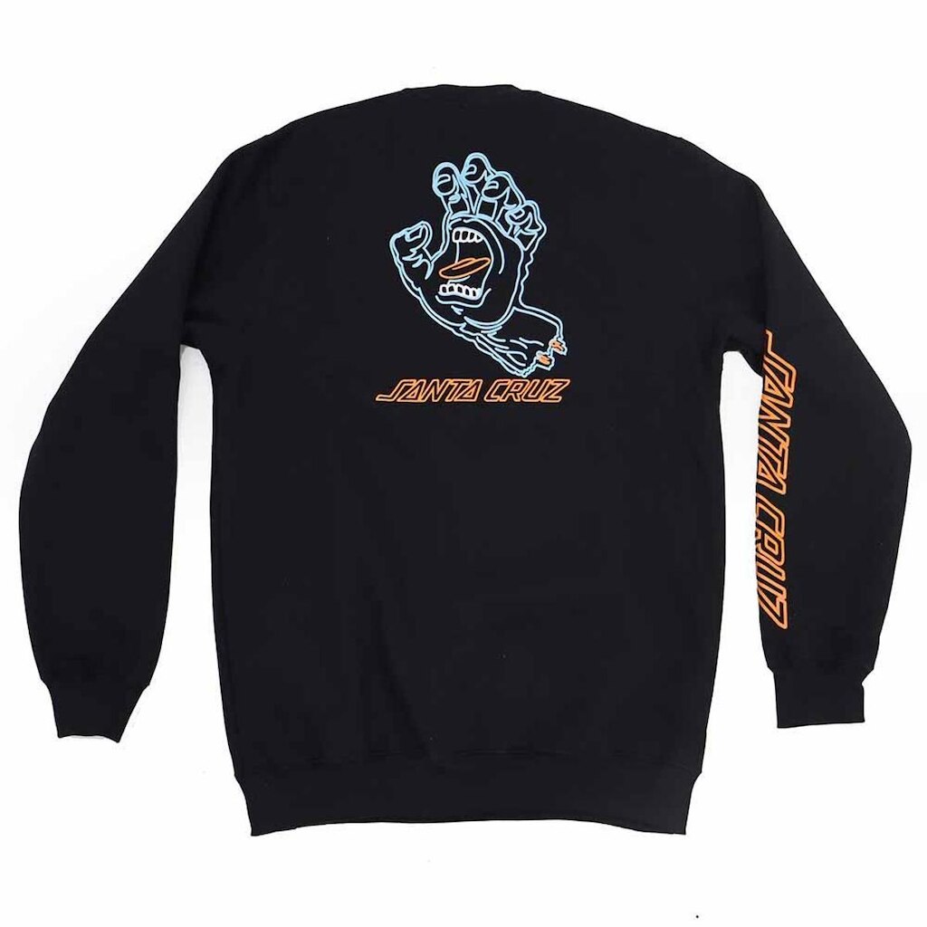 Moletom Santa Cruz Careca Void Hand Strip - Preto