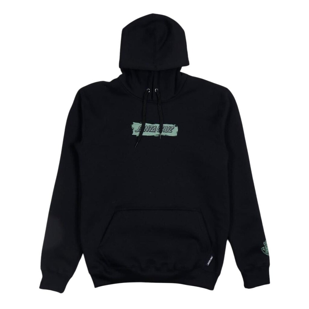 Moletom Santa Cruz Cut Strip Front Hood Preto