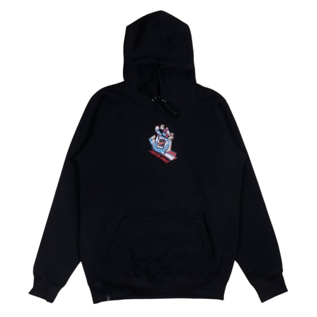 Moletom Santa Cruz Screaming Scratched Hand Strip Front Preto