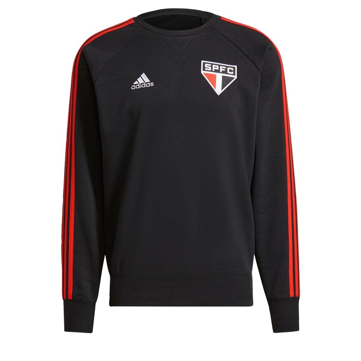 Spfc Moletom Treino SÃ£o Paulo Blusa Masculina Adidas Moletom