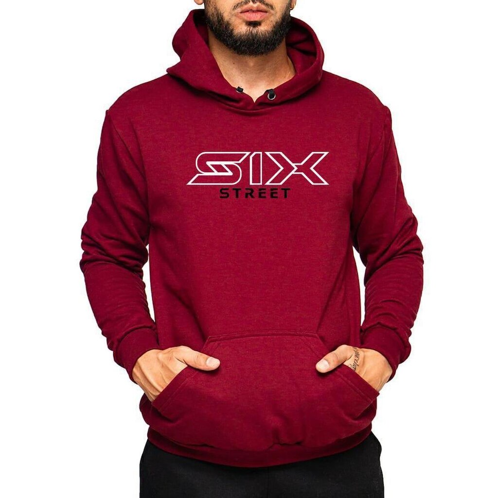 Moletom Six Street Bordo