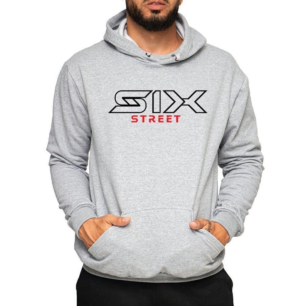 Moletom Six Street Cinza