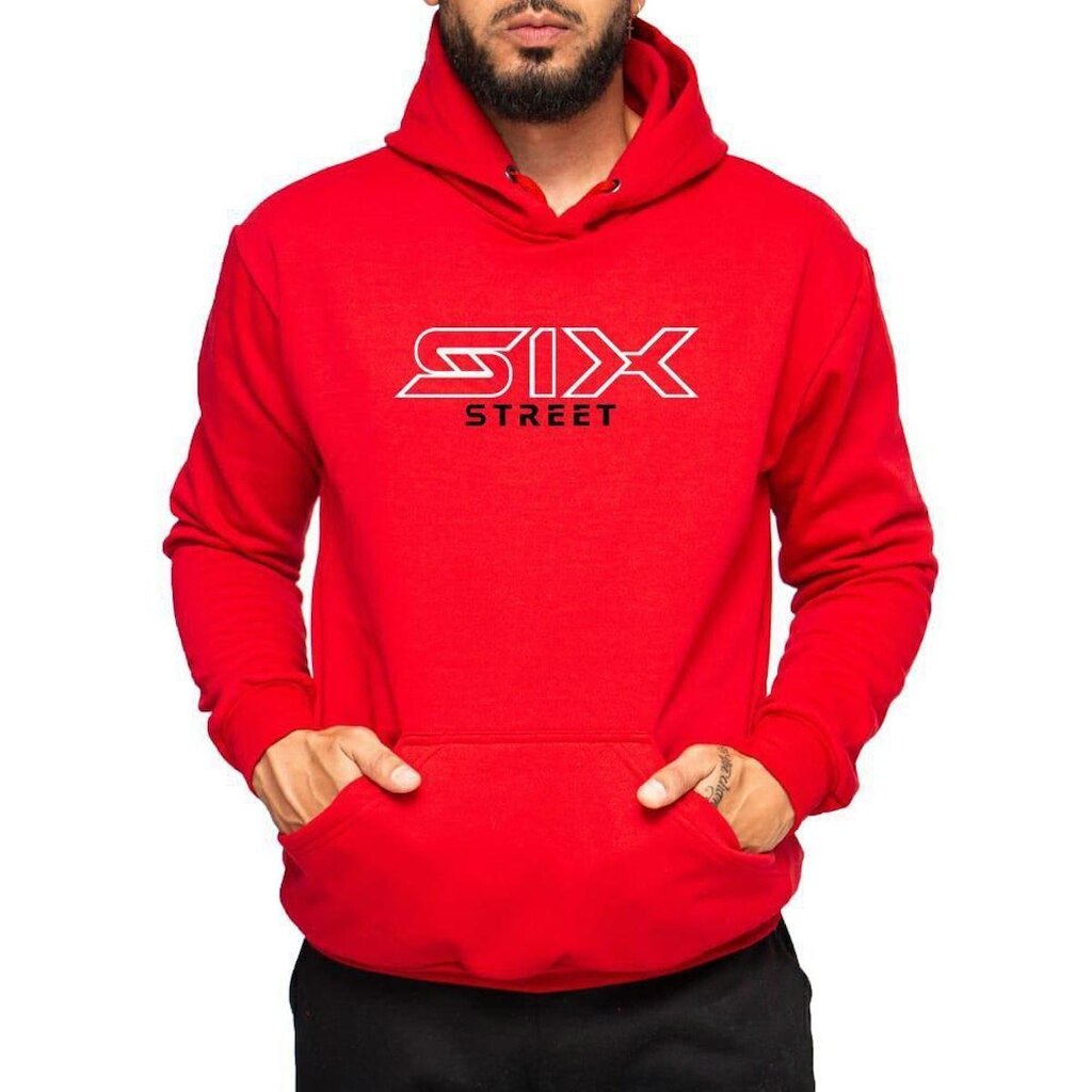 Moletom Six Street Vermelho
