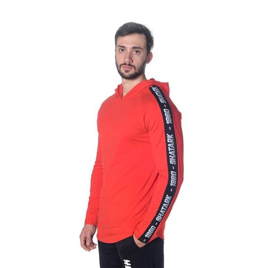 Moletom Slim Target Masculino - Vermelho