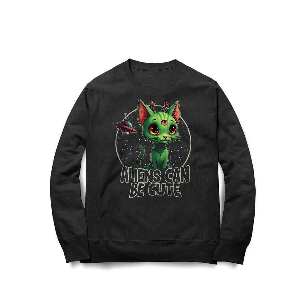 Moletom Studio Geek Aliens Can Be Cute Unissex