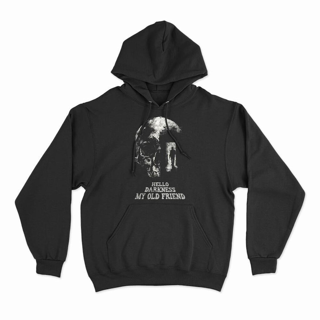 Moletom Studio Geek Com Capuz Hello Darkness Unissex