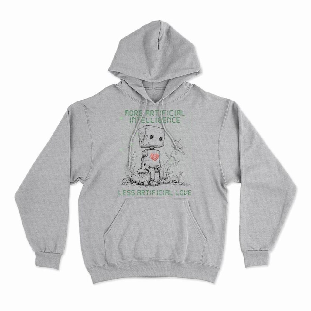 Moletom Studio Geek Com Capuz Less Artificial Love Unissex