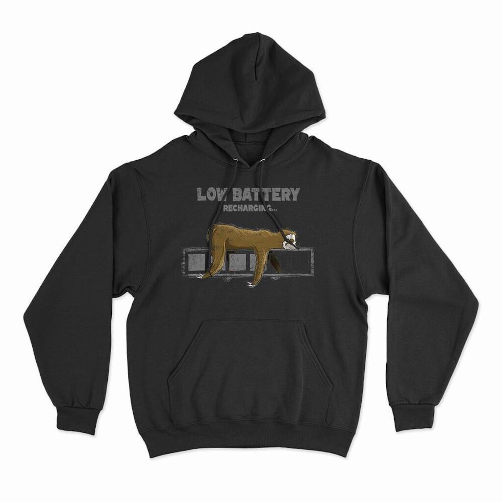 Moletom Studio Geek Com Capuz Low Battery Unissex