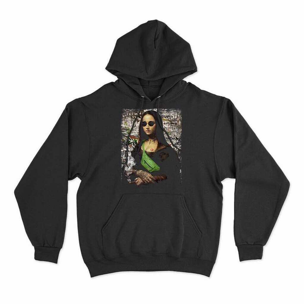 Moletom Studio Geek Com Capuz Monalisa Swag Unissex