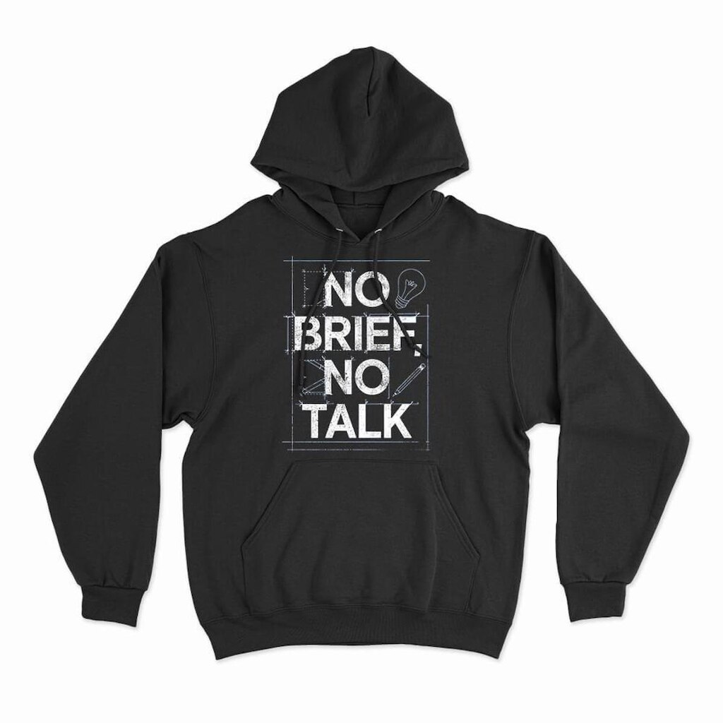 Moletom Studio Geek Com Capuz No Brief No Talk Unissex