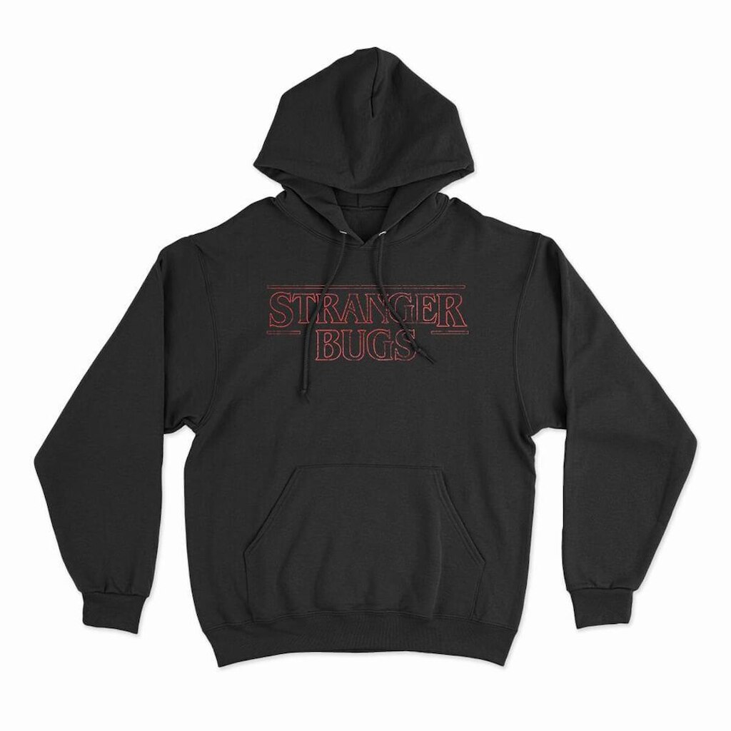 Moletom Studio Geek Com Capuz Stranger Bugs Unissex
