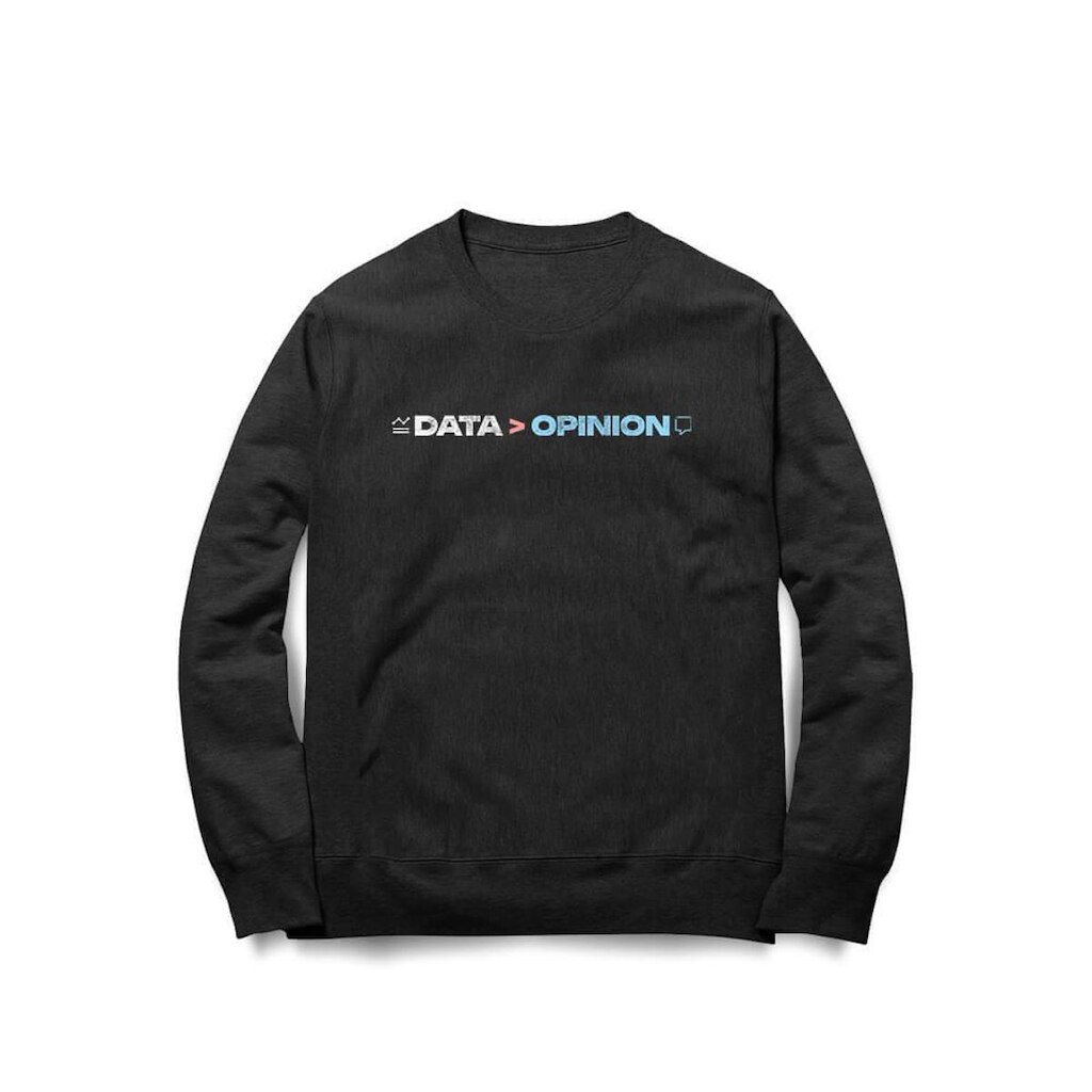 Moletom Studio Geek Data Is Greater Than Opinion Unissex