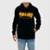 Moletom Thrasher Capuz Fech Flame Logo Masculino - Preto