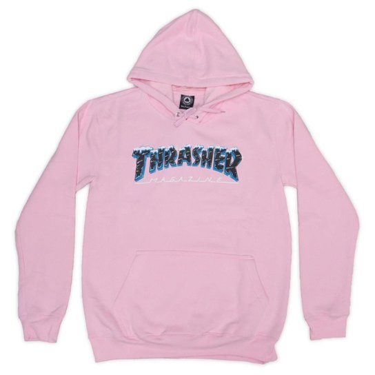 Canguru Moletom Thrasher Rosa Original Moletom Thrasher Magazine