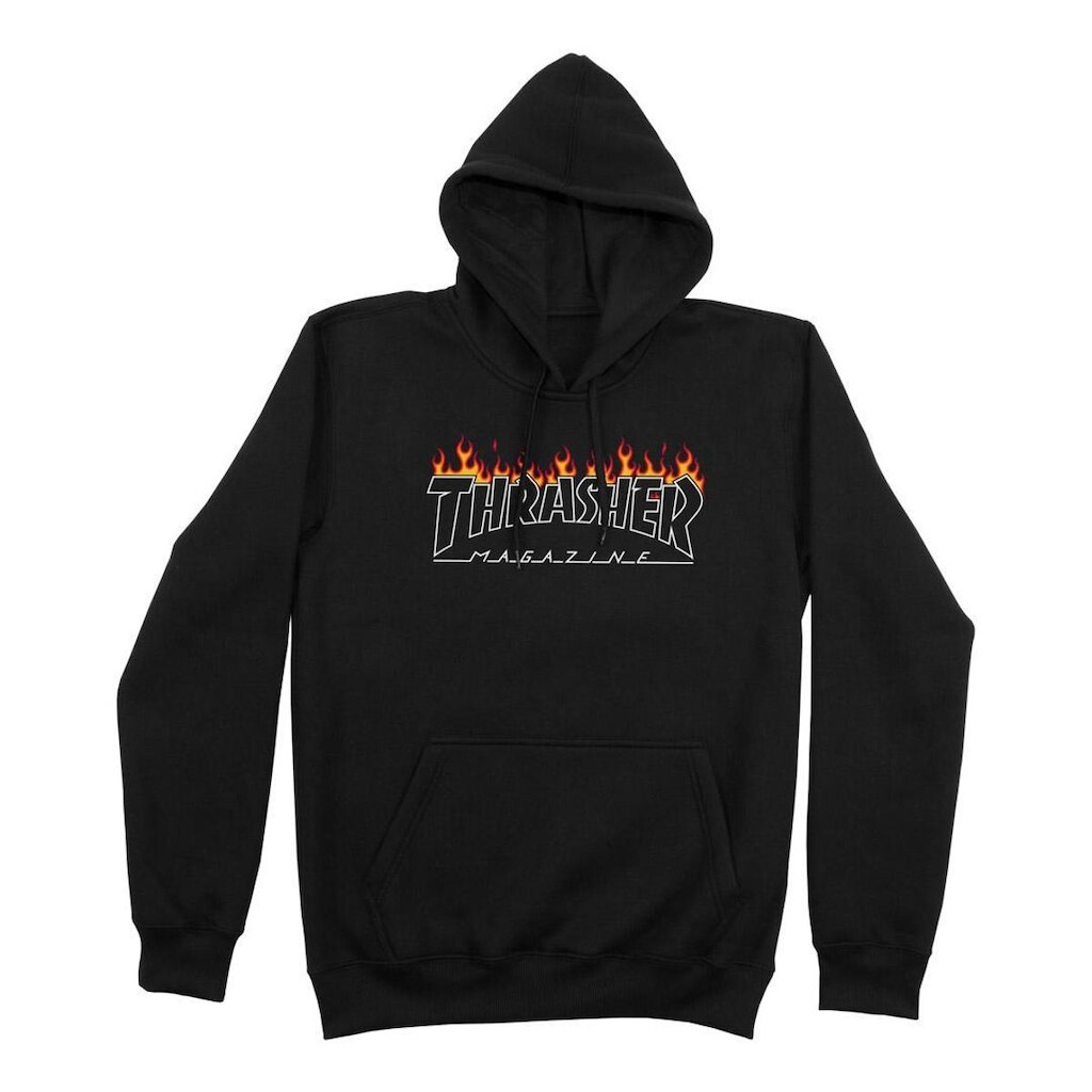 Moletom Thrasher Magazine Canguru Schorched - reto - P