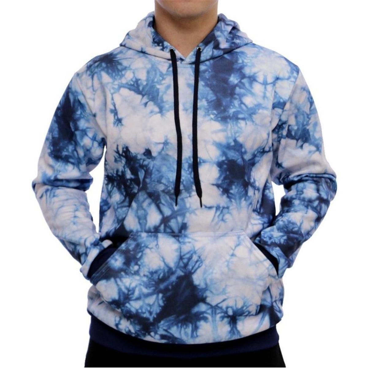 tie dye moletom com capuzs for men