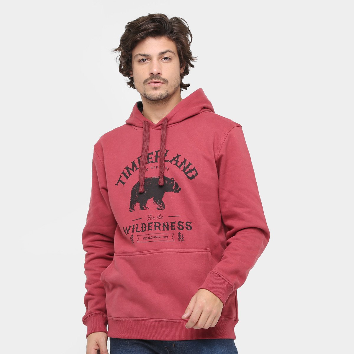 timberland moletom com capuz red