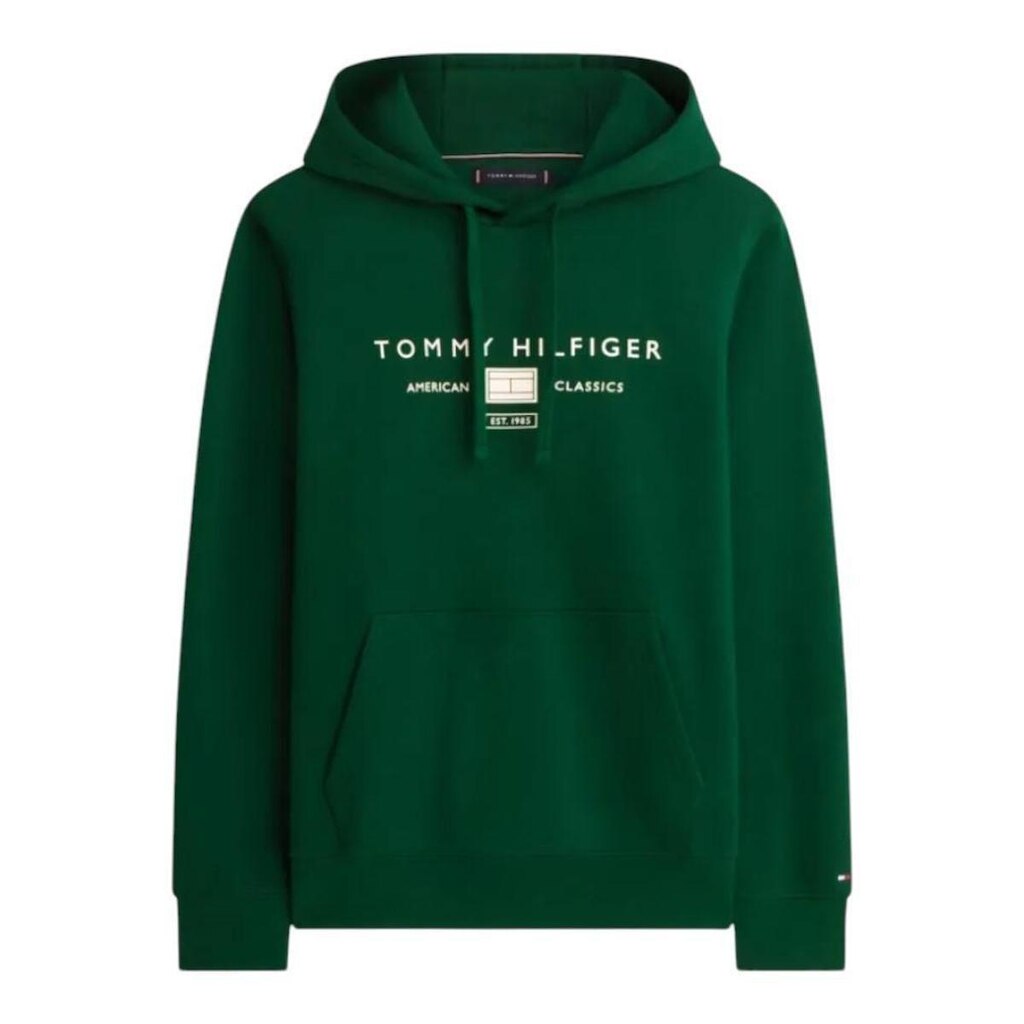 Moletom Tommy Hilfiger Brand Love Mono Stack Masculino Preto