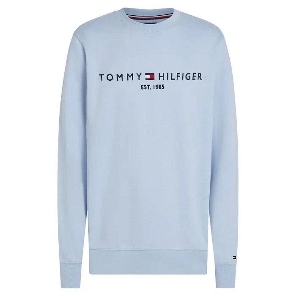 Moletom Tommy Hilfiger Logo Sweatshirt Azul Claro