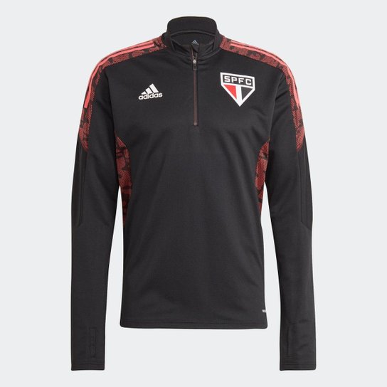 Moletom Treino São Paulo FC Adidas - Preto Menor preço em Moletom Treino São Paulo FC Adidas - Preto