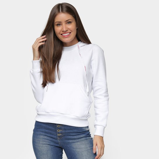 Moletom Tricats Signature Bordado Feminino - Branco