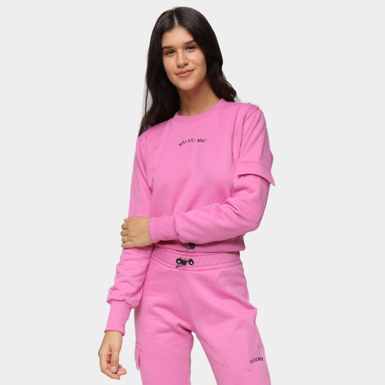 Moletom Tricats Soul Feminino - Chumbo