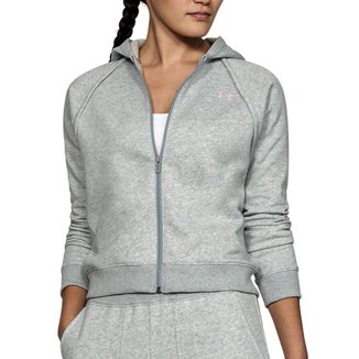 Moletom Under Armour Rival Fleece Stegry Cinza Feminino-M