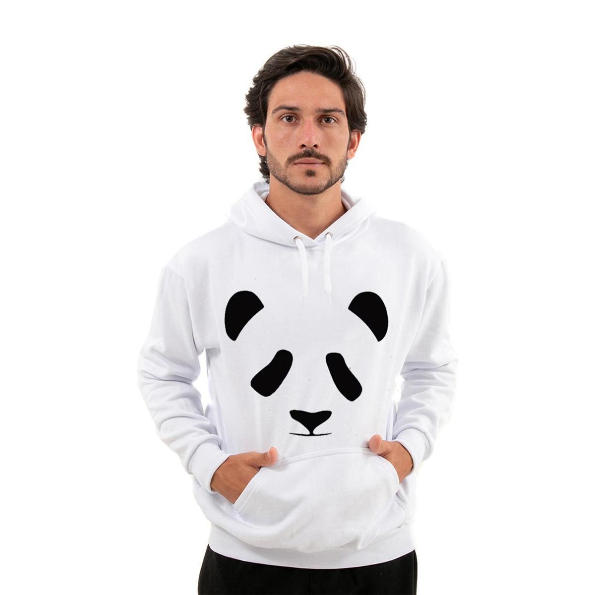 panda moletom com capuz jacket