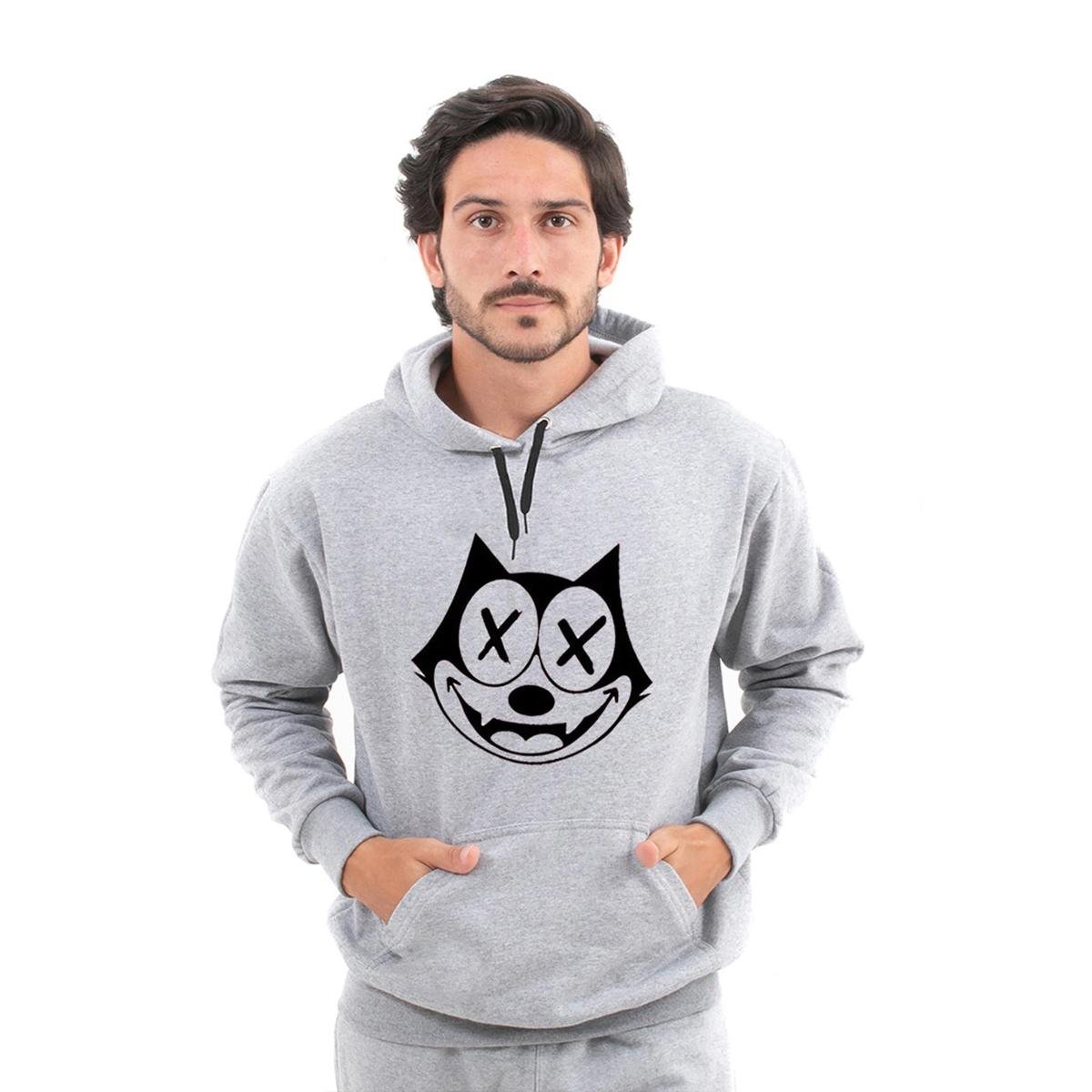cat noir moletom com capuzs